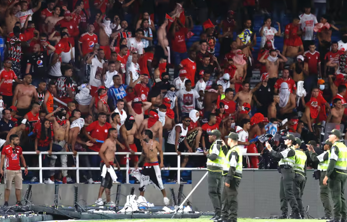 Disturbios final Copa BetPlay 2024 Amércia vs Nacional