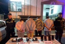 Capturados presuntos integrantes de la banda «Los Flacos» e incautada base de coca